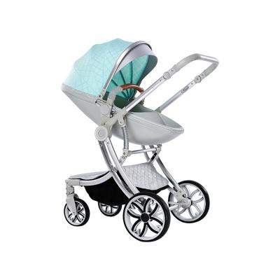 China 3 in 1 Luxury Baby Stroller PU Free Seat 360 Degree Rotation for sale