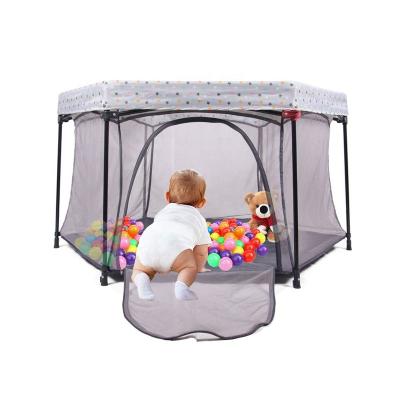 China 2020 New Product Modern Travel Baby Crib ,New Travel Hutch Baby Crib Safety Large Baby Playpen 413c for sale