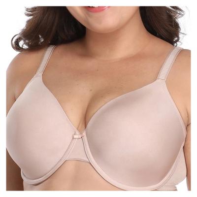 China 2020 Aunt 2020 Wholesale Antibacterial Wholesale Beautiful Yarn Free European Nylon Plus Size 52 46b Padded Bra For Fat Women for sale