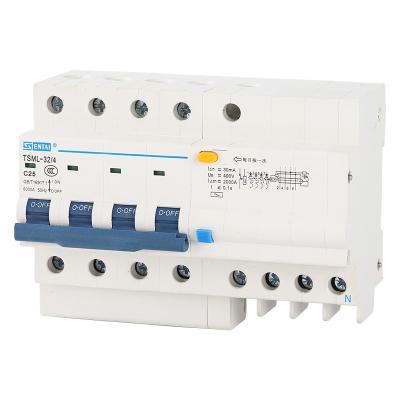 China SENTAI TSML-63 4P 4 Pole 4pole Circuit Breakers 10A 16A 20A 32A 40A 50A 63A 6KA Earth Leakage Circuit Breakers for sale