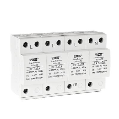 China SENTAI 30KA 255V 4 TSY1-C Lightning Arrester SPD Surge Protector AC SPD Surge Protector 4P 4pole AC Surge Protective Devices for sale