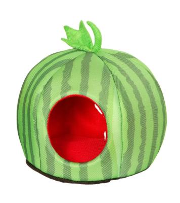 China 2022 Sustainable Cute Amazon Watermelon Shape Cat Dog Sofa Bed Pet House Nest Cave Puppy Sleep Mat for sale