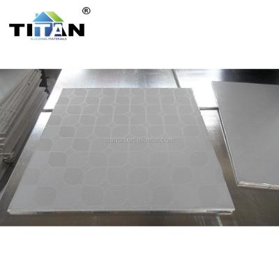 China Artistic Ceilings Plasterboard PVC Gypsum Ceiling Tile Panel , PVC Laminated Gypsumboard Ceiling Tiled for sale