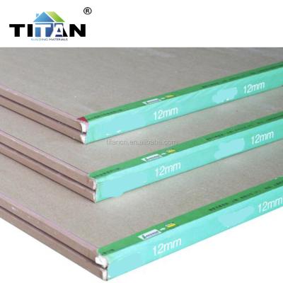 China Water Resistant 9.5mm Waterproof Drywall Gypsum Board for sale