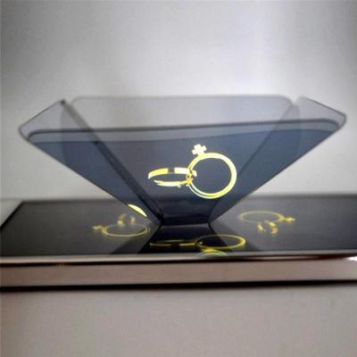 China 2019 Promotional Holograms Viewer Pyramid Hologram Smart Phone 3D Hologram Projector for sale