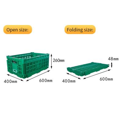 China Large Recycled Plastic Materials Storage Containers With Collapsible Tray Boxes for sale