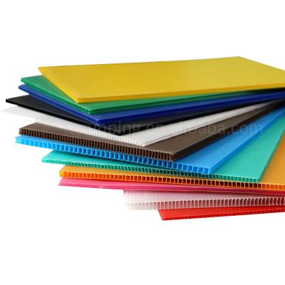 China Eco - Friendly And Recyclable Sign Board Corrugated Plastic Sheet Yellow Red White for sale