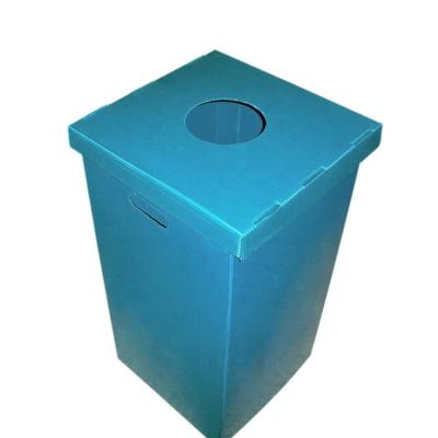 China Recycled Materials PP Corrugated Trash Corflute Plastic Bins Recycling Bins for sale