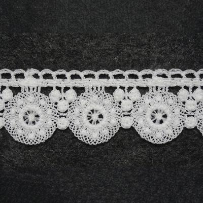 China Water Soluble Lace Trim Accessories Embroidery Trim Material Water Soluble Fabric White Decorative Strip Skirt Curtain for sale