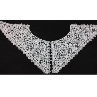 China New Design Water Soluble All Over Chemical Water Soluble Lace Collar Ties Lace Accessory For Ladies Garment for sale