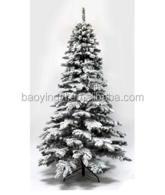 China Chirstmas decor 180 cm flocked pine Christmas tree for sale