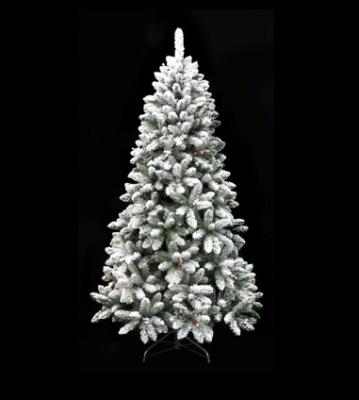 China Chirstmas decor 180 cm green assembled Christmas tree with cone and berries for sale