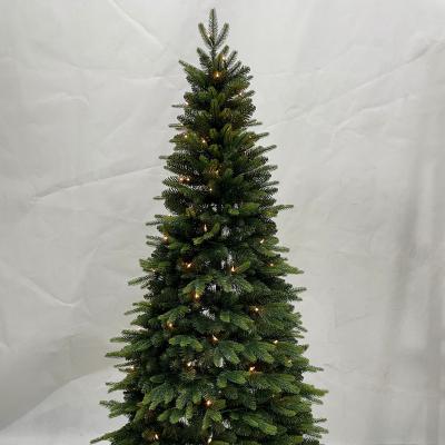 China Green Chirstmas Decor 180cm PE And PVC Luxury Mixed Pop Up Christmas Tree , Pre Lit , With Lights for sale