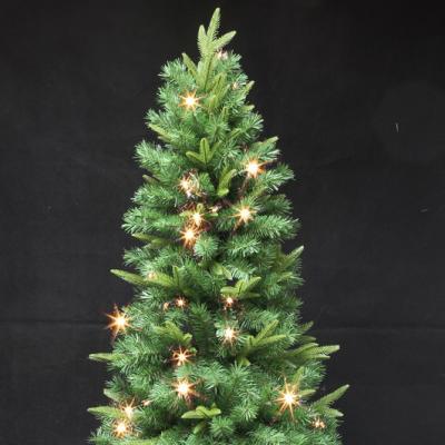 China Green Chirstmas Decor 180cm PE And PVC Luxury Mixed Pop Up Christmas Tree , Pre Lit , With LED Lights for sale