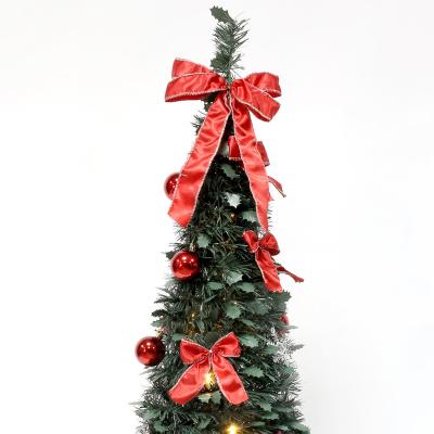 China Chirstmas Decor Entrees Pot Tree Pop Up Christmas Tree, 4ft Per_lit Tree With Decorations for sale