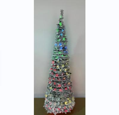 China Assembled Christamas Decoration 6ft Pop Up Christmas Tree With Function Light , 24 Function LED Lights for sale