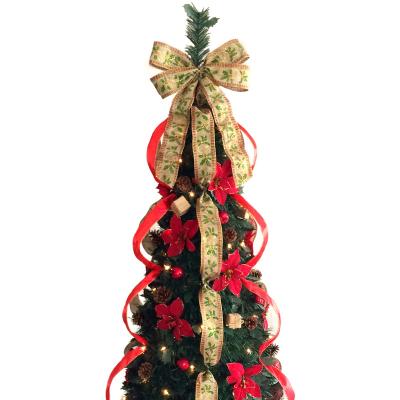 China Auto Chirstmas Decor 6ft Pre-Bed Christmas Tree With Decoration for sale