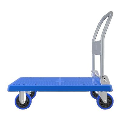 China Easy Movable Cart Motorized Platform Carts Warehouse Motor Driven Outdoor Logistic Flatbed Hand Truck for sale