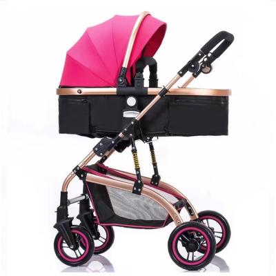 China 2022 New Product Child Optional Stroller 3 in 1 Luxury Baby Carriage Pram Child High Landscape Stroller Baby Stroller China for sale