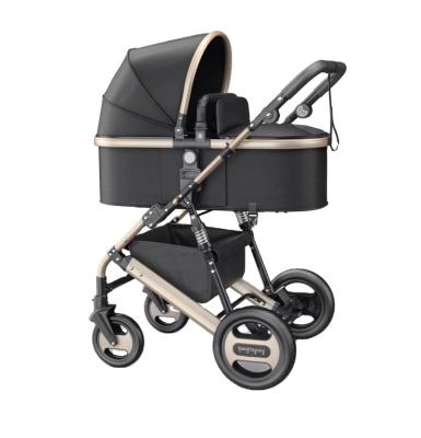 China 2022 blockbuster canvas high landscape luxury stroller 3 in 1 pushchair luxury baby stroller made in china for sale