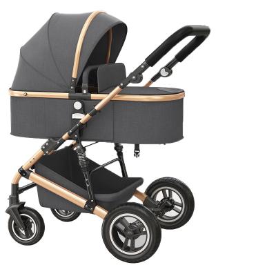 China 2022 Blockbuster Strollers Baby Carriage Baby Pram Canvas Foldable Baby Stroller 3 in 1 for sale