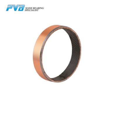 China Steel Back Woven Fabric PTFE Fiber Composite Plain Bushing for sale