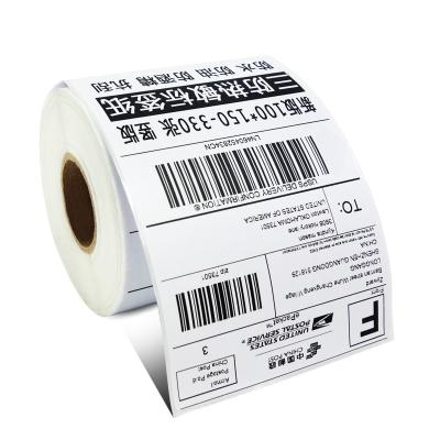 China 1000 Waterproof Labels / Thermal Self Adhesive Paper Barcode Clothing Packaging Label For Roll Labels for sale