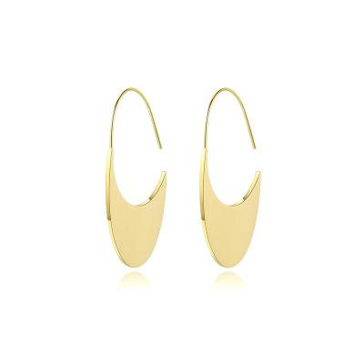 China FASHIONABLE Trendy Personalized Design Arch Gold Plated Stainless Steel Wire Hooks Jewelry Earrings for sale