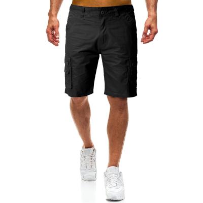 China Polyester 8 Pockets Antibacterial Custom Waistband Buckle Outdoor Workout Sports Casual Quick Dry Fishing Cargo Tactical Shorts For Men for sale