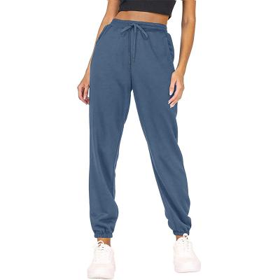 China Custom Anti-Wrinkle Gym Sweat Track Fitness Cord Workout Sports Joggers Casual Streetwear Women's Sportswear Tracksuit &Trousers for sale