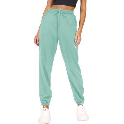 China Custom Anti-Wrinkle Gym Sweat Track Fitness Drawstring Trousers Casual Sports Joggers Streetwear Pants Women for sale