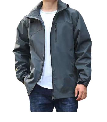 China Custom QUICK DRY Men's Casual Zipper Hoodie Anorak Jackets Waterproof Windproof Empty Single Coat for sale