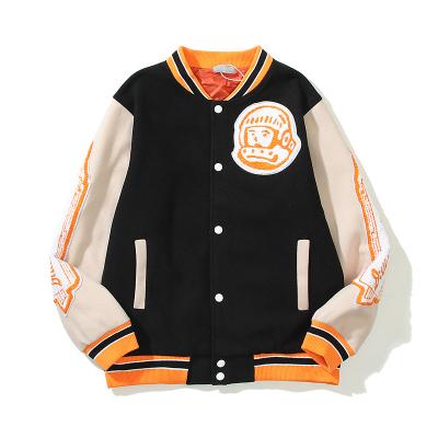 China Breathable Custom Outerwear Plus Size Baseball Color Block Patchwork Patch Embroidered Patch Embroidered Varsity Bomber Jackets for sale