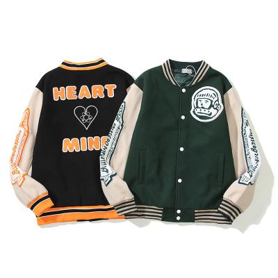 China Custom Varsity Colorblock Vintage Hip Hop Unisex Jackets Widely Used Breathable Plus Size Men's Outdoor Jackets for sale