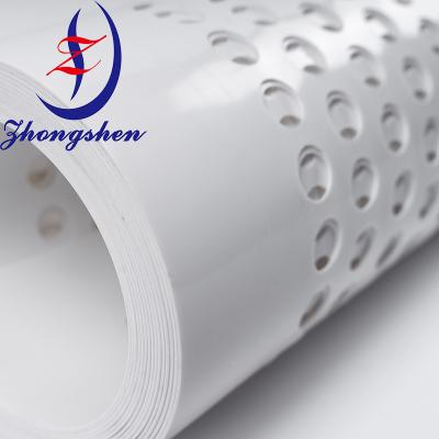 China Cinturones de huevo perforados blancos Absorción de choques de aves de corral para equipos de huevo automatizados en venta