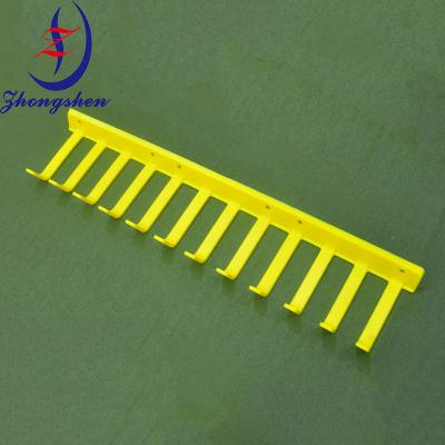 China Yellow Egg Collection Finger 330MM For Poultry Chicken Cage for sale