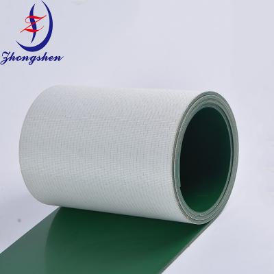 China Eliminação de estrume Cinturão transportador de PVC verde resistente ao desgaste para a criação de aves de capoeira à venda