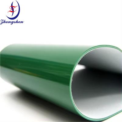 China Verwijdering van mest Groene PVC-transportband 1 mm~6 mm Voor pluimveehouderijen Te koop