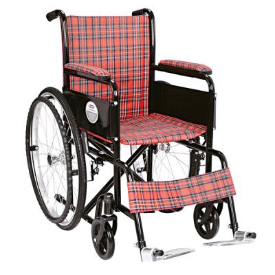 China High quality steel lightweight manual wheelchair portable folding disabled home user outside steel aluminum lightweight wheelchair for sale