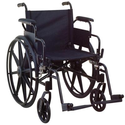 China Steel Medical Foldable Lightweight Steel For Disabled Type Heavy Duty Wheelchair With Mag Wheel Manual Steel Wheelchair for sale