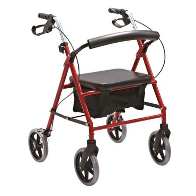 China Rollator aluminum aluminum wheel 150mm for electric rollator for older adult high walker with wheels caddy walker shopping rollator for sale