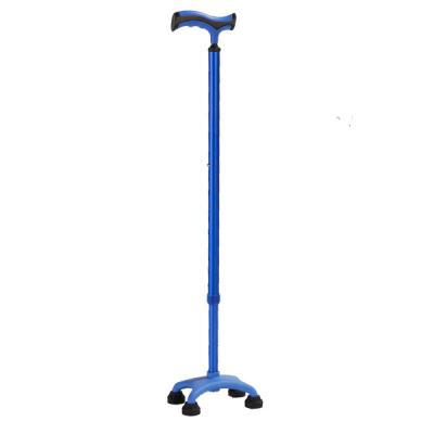 China New Products Aluminum Folding Elder 4 Leg Non-slip Walking Stick For Elderly Cane Walking Stick Medical Aluminum Canes for sale