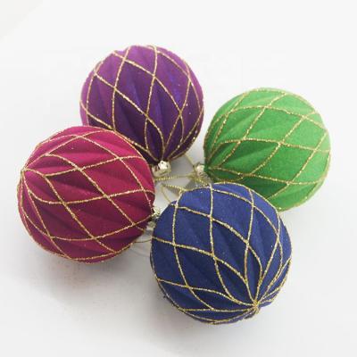 China Assembled Plastic Christmas Ball 8cm Ornaments Wholesale for sale