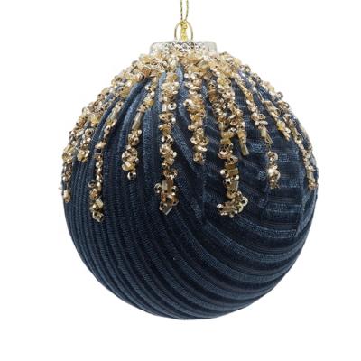 China Promotional Fabric / Styrofoam Gift Foam Christmas Foam Balls For Ornaments for sale