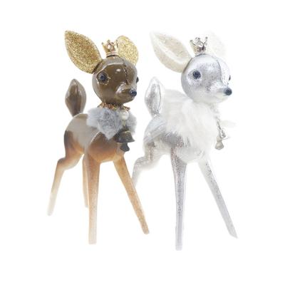 China 2021 Plastic Deer Statues Home Decor Christmas Decor Figurine Decorations for sale