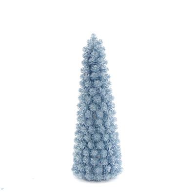 China Wholesale High Quality Plastic / Paper Table Top Miniature Christmas Tree Decoration Blue Luxury for sale