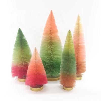 China Small Christmas Plastic Artificial Pine Tree Cone Desk Decor for sale