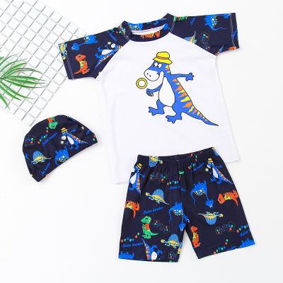 China Long Sleeve Breathable Swimsuit Sunscreen Beach Dress Boy Cartoon Swimwear Summer Swimwear for sale