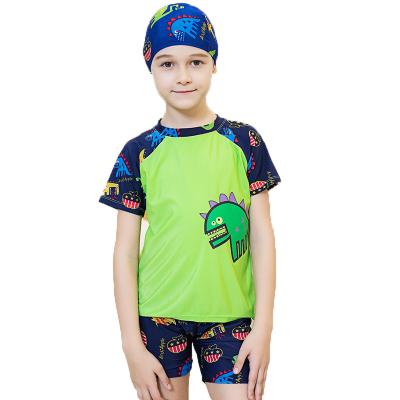 China Breathable Muslim Swimwear Long Sleeve Swimwear Boys and Girls Swimsuit Children Cartoon Beach Suit Children One-Piece Dry Swimsuit for sale