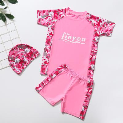 China Breathable Swimsuit Boy's Children's Three-Piece Swimsuit Sun-protected Kids Swimwear for sale